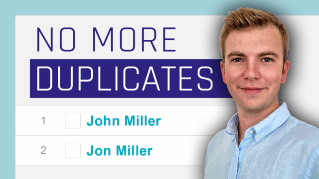 No More Duplicates